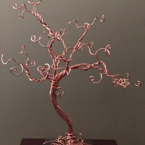18” NEW DESIGN Copper Jewelry Tree Stand Organizer Art Display. Family Heirloom Tree of Life. This tree is stunningly gorgeous!