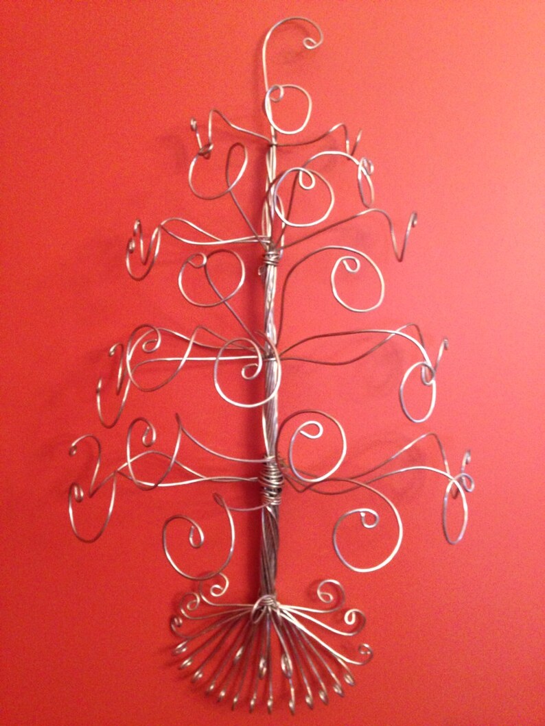 Wire WallMount Jewelry Tree Display Necklace Earing Etsy