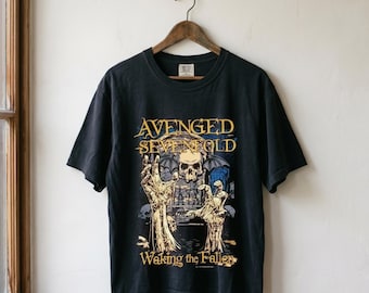Vintage Avenged Sevenfold Shirt, Waking The Fallen Band Tee, Retro Metal Band Graphic T-Shirt for Rock Fans