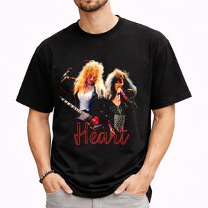 70s Vintage Heart Band T Shirt - Etsy