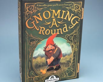 Gnoming A Round Card Game, Funny Gnome Golf Party Game, Family Strategy Board Game, Whimsical Tabletop Gift for Game Night