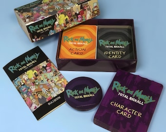 Rick and Morty Total Rickall Card Game, Adult Party Game, Strategy Card Game for Fans, Family Game Night Gift, Collectible