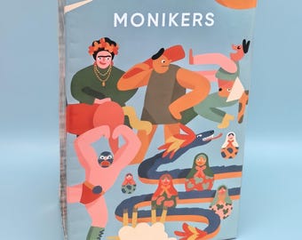 Monikers Party Card Game Family Game Night Charades Style Guessing Game for Groups Adults Friends Fun Board Game
