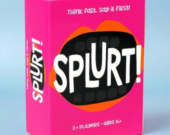 SPLURT Fast-Paced Party Card Game for Adults & Teens | Quick Thinking Word Association Game | Family Game Night Fun