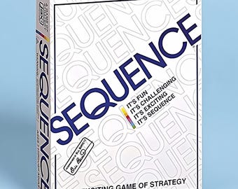 Sequence Board Game Classic Strategy Card Game Family Game Night Educational Fun Party Game for Kids Teens Adults