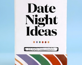 Date Night Ideas Card Game for Couples, 35 Date Challenges, Relationship Building Cards, Fun Romantic Gift for Him & Her