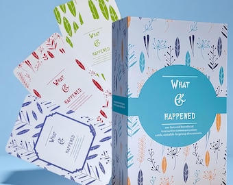 What Happened Conversation Card Game for Families & Friends | Storytelling Party Game | Icebreaker Questions and Group Discussion
