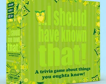 I Should Have Known That Trivia Game, Family Party Quiz Game, Fun Knowledge Challenge, Board Game Night Gift for Adults