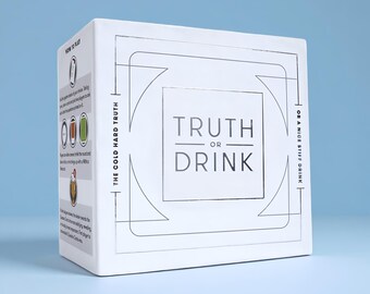 Truth or Drink Card Game for Adults | Couples Party Game | Conversation Starter Cards | Date Night & Friends Gathering Game