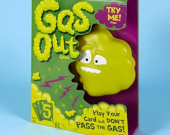 Gas Out Game Funny Family Party Game for Kids and Adults | Pass the Gas Card Game | Hilarious Game Night Gift Ages 5+