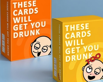 Diese Karten werden Sie zu einem betrunkenen Party-Kartenspiel-Bundle, Trinkspiel für Erwachsene, lustigen Konversationskarten für Partys und Spieleabends bringen