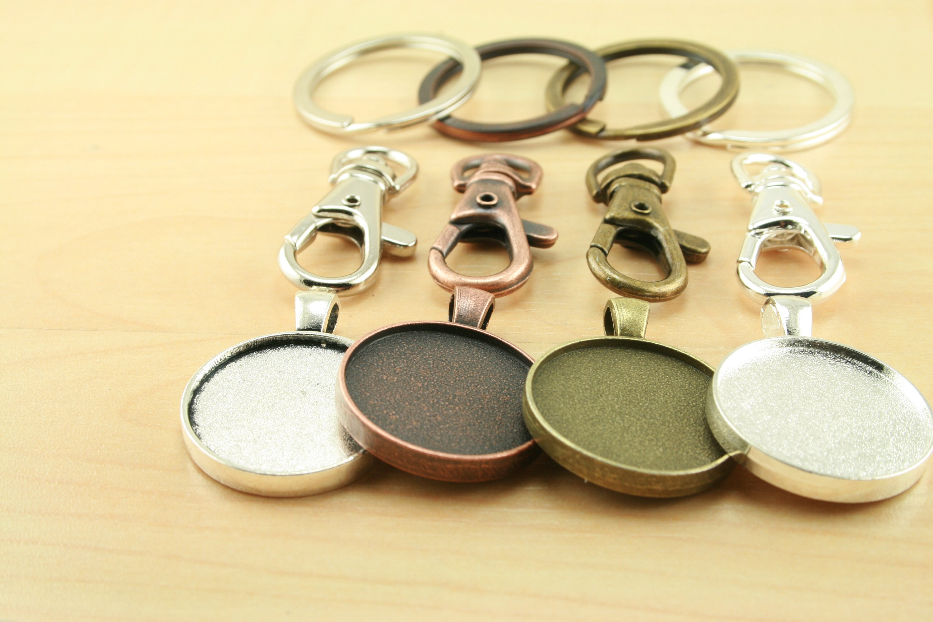 10 Key Ring Making DIY Kit. XL Split Ring 10 Standard Swivel Etsy