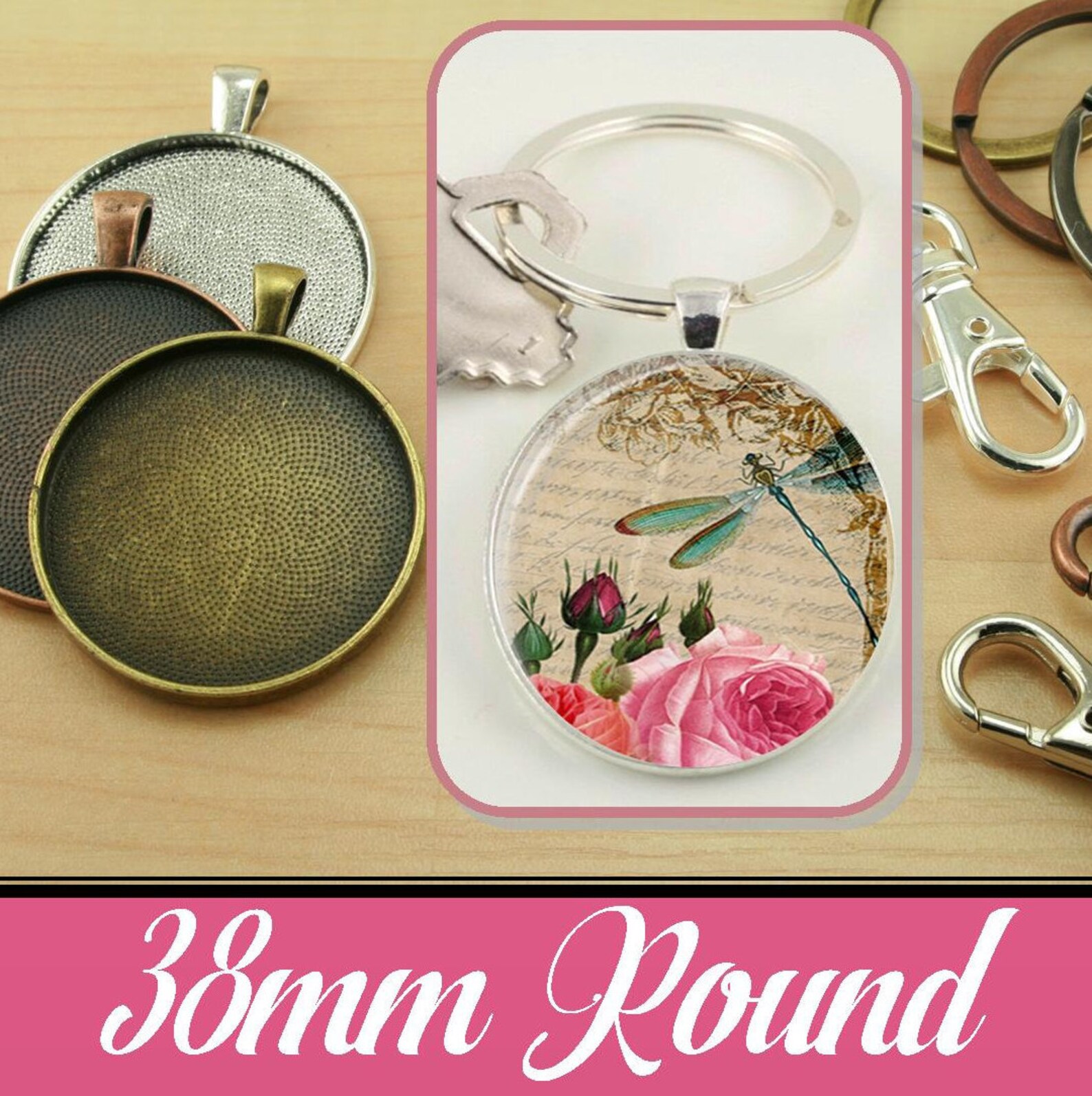 10 Key Ring Making DIY Kit. XL Split Ring 10 Standard Swivel Etsy