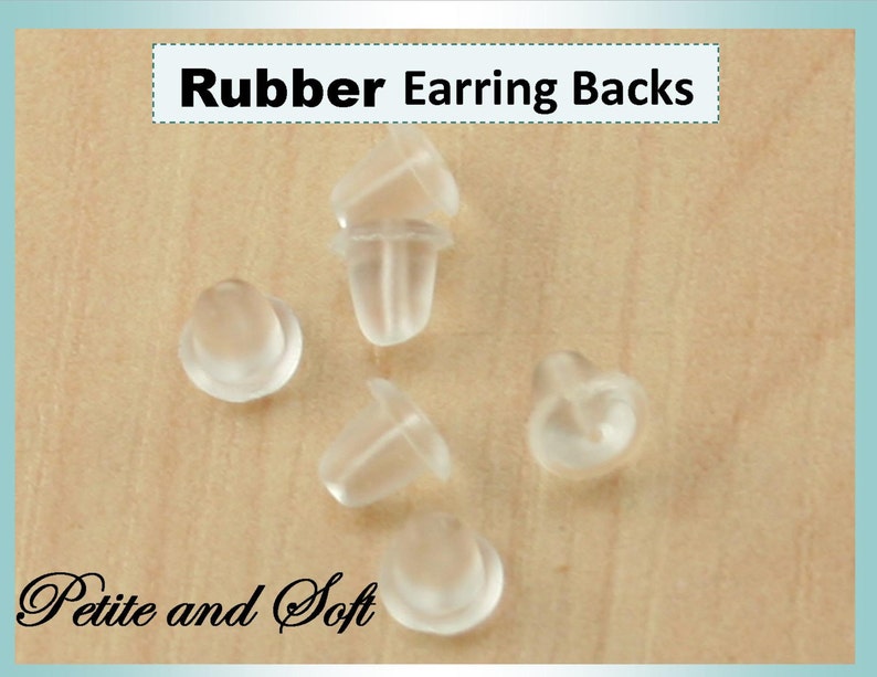 Rubber Earring Backs No Nickel Lead Safe Non Allergenic Etsy