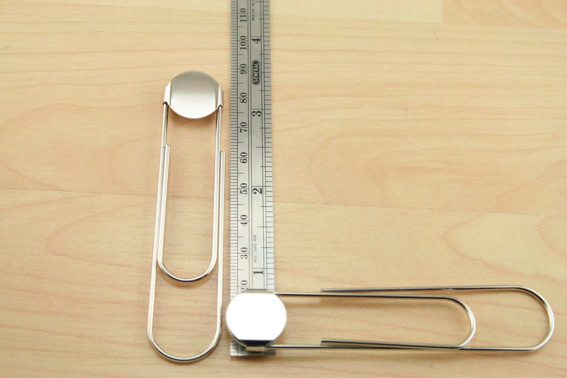 5 DIY Jumbo Paper Clip Bookmarks With Optional E6000 Etsy