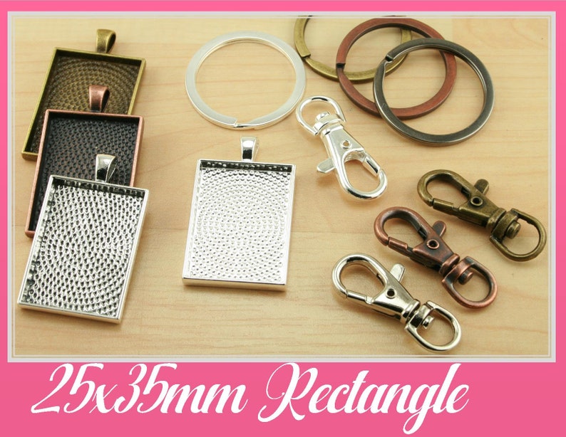 10 Key Ring Making DIY Kit. XL Split Ring 10 Standard Swivel Etsy