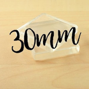 Square Flat Glass - Only - Pick Qty  Blank 30mm Jumbo SQUARE 30mm FLAT Glass. Pick your Quantity. Trays are for reference only