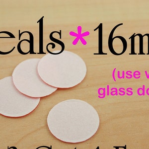 SALE 100 Two Sided Clear Archival Tape Stickers. 16mm Round. Use With ...