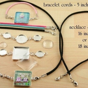 Sale 40% off - 50 Faux Suede Cords.  Lobster Clasps on both ends Create interchangeable Link Jewelry. Connector Links not included. F