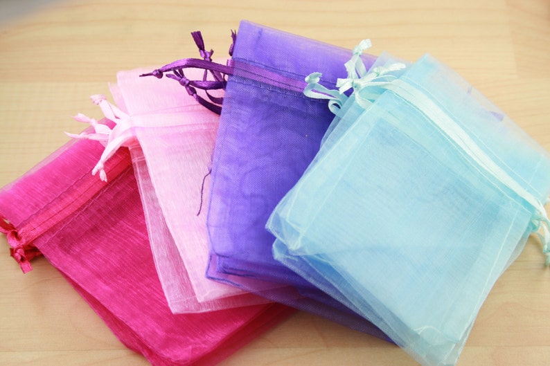 40 Organza Bags Small 8x9cm Assorted Colors Shown or Pick Etsy