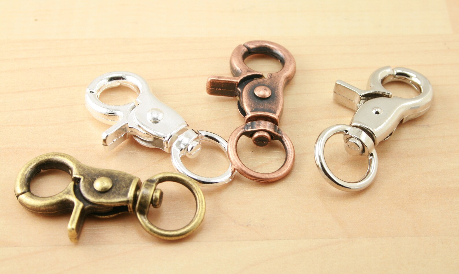 The masculine Key Ring Clips 100 4 Color Etsy