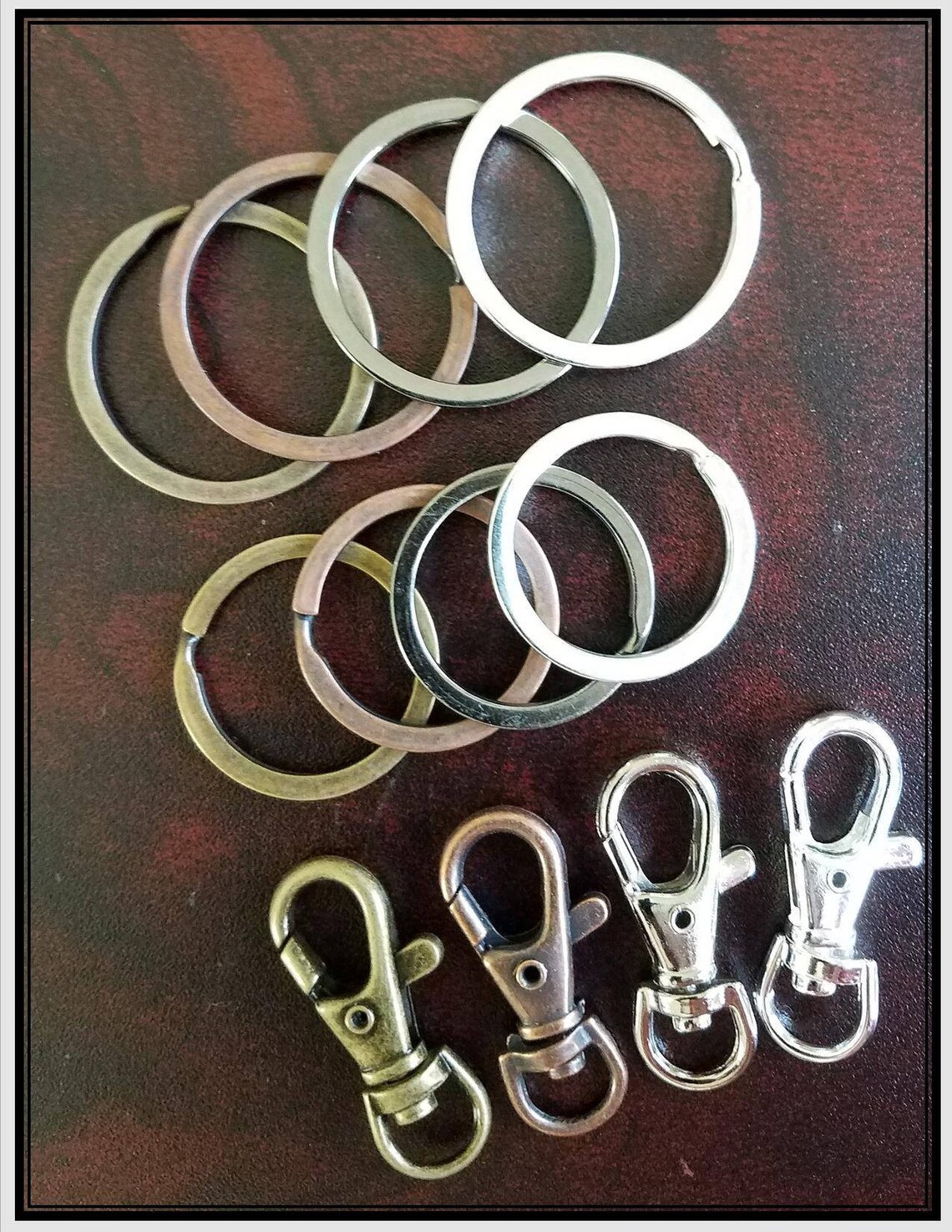 10 4 Color Options Large Swivel Key Ring Clips Handbag Etsy