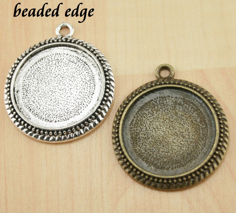 10 25mm bottle Cap Style or beaded - Etsy