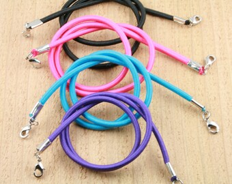 SALE -20 Double Lobster Clasp Cords.Great for Interchangeable Link Necklaces and Bracelets - Stackable Wrapped Bracelets