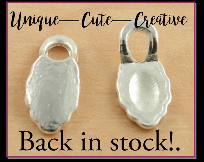 STUNNING Quality Glue on Earring Bails Silver Plated for Pendant and