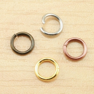 Heavy Duty Jump Ring Craft Supply. Unsoldered 7x1mm. Open 304 Stainless Steel,Gold, Silver, Dk Bronze, Dk Copper. 10g or 50g pks. Tones vary