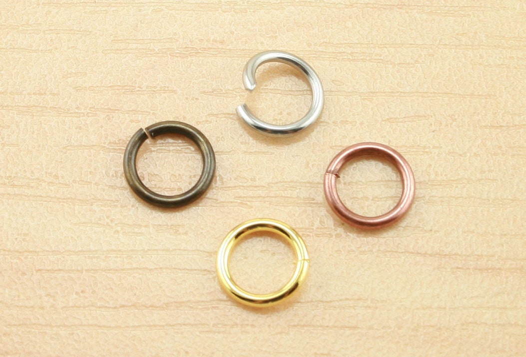10g 304 Stainless Steel Unsoldered Jump Rings 3/4/5/6/7/8mm Metal Jump Ring  18~22 Gauge Connectors DIY Jewelry Making Supplies