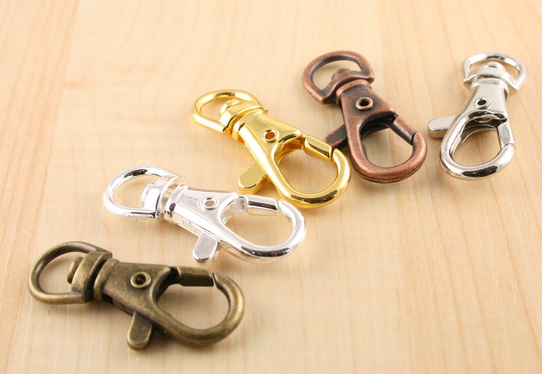 10 5 Color Options Large, Swivel Key Ring Clips, Handbag Clips, Swivel