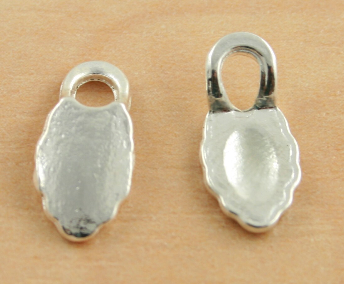 STUNNING Quality Glue on Earring Bails Silver Plated for Etsy