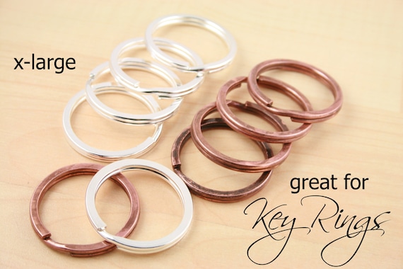 Large split key rings hot sale