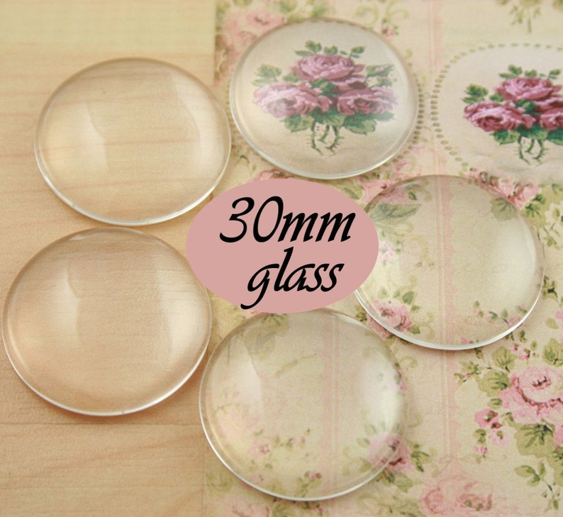 BULK Wholesale 30mm Glass Domes 30mm Craft Glass Domes Etsy
