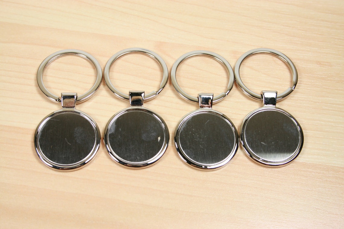 100 SETS 100 KEY Ring Blanks With 100 GLASS Domes 30mm Etsy