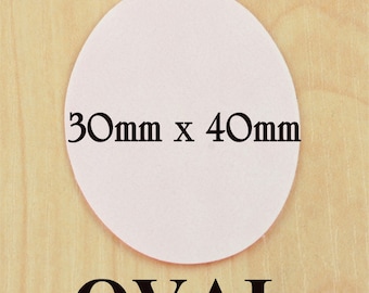 Sale-OVAL 30mm x 40mm SEALS - Receive 20  Photo Safe Adhesive Seals for Photo Glass Jewelry DIY