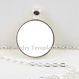INSTANT DOWNLOAD Jewelry Template- Silver Round Pendants Bezel, Classic ...