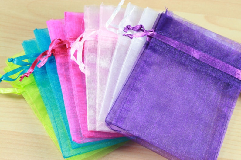 50 Organza Bags Assorted Colors Shown or Pick Your Etsy