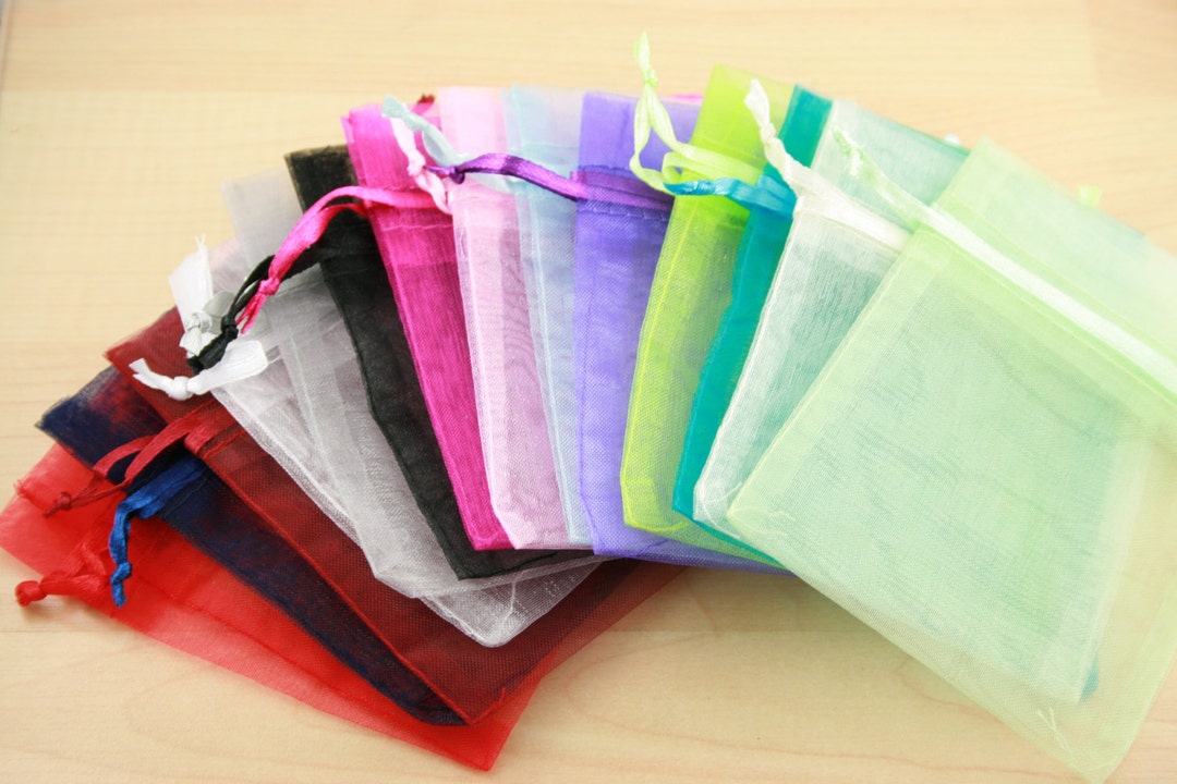 40 Organza Bags Small 8x9cm Assorted Colors Shown or Pick - Etsy
