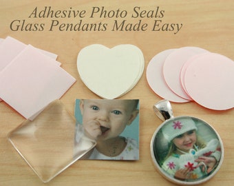 SALE - SEALS Pick your quantity - Photo Safe Adhesive Seals for Photo Glass Jewelry DIY  Alternative to Glaze and Glue. Use Drop Down Menu