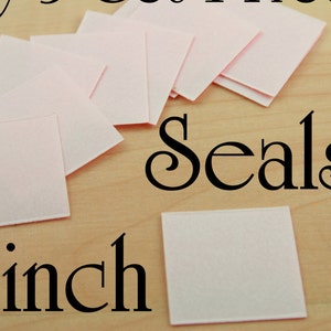 SALE 100 Two Sided Tape - Archival Clear Sticky. 1 inch Square. Use with Glass Domes. Receive 100 Seals.