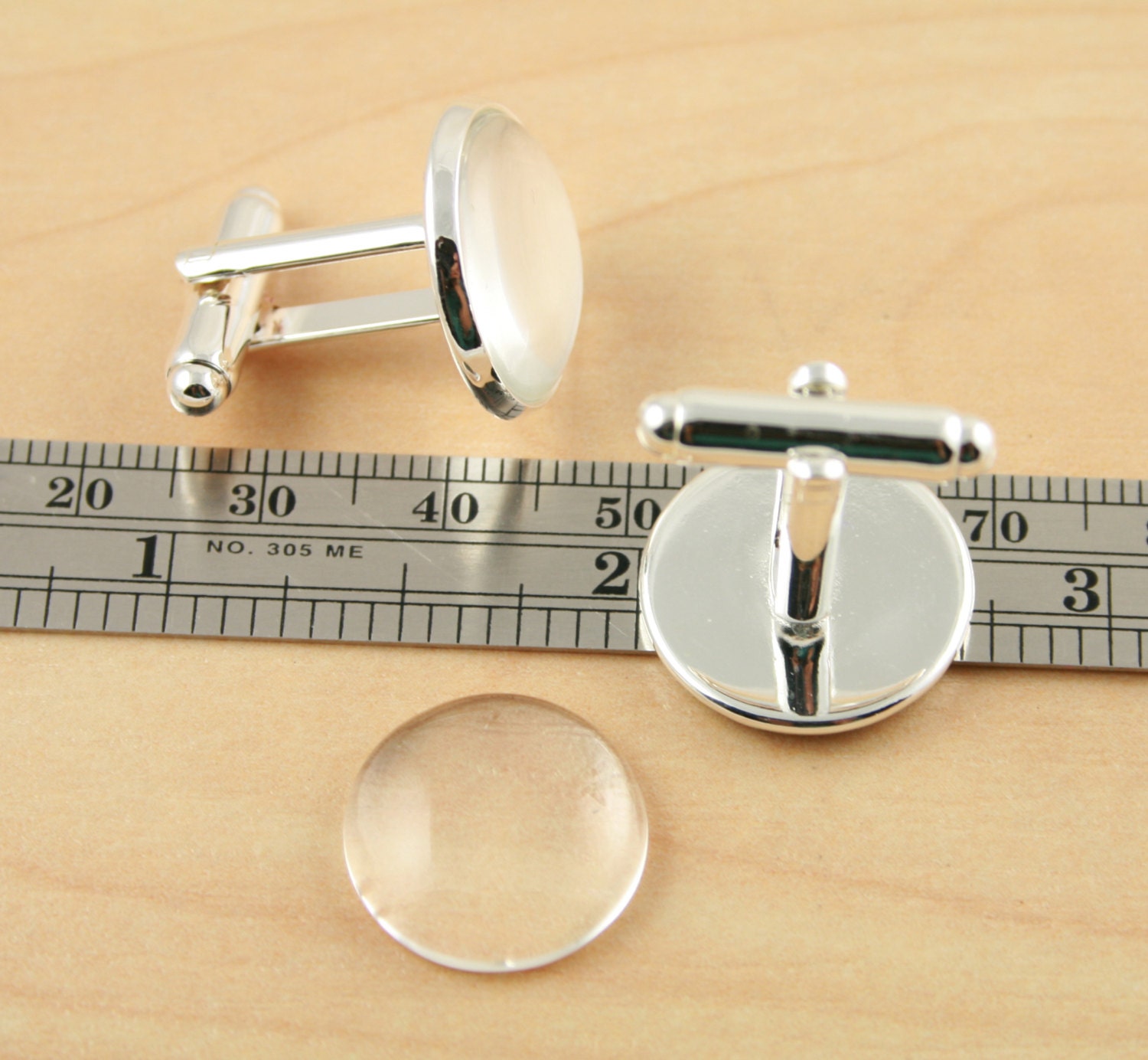 10 RECESSED Style 16mm Cuff Link Making Kit With Optional 10 - Etsy