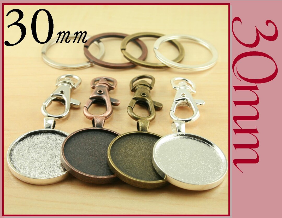 10 Key Ring Making DIY Kit. XL Split Ring 10 Standard Swivel Etsy