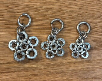 Handmade Nuts Flower Earrings