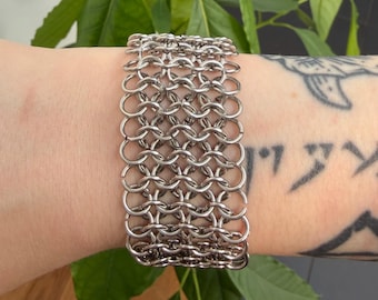 Handmade Chainmail Band Bracelet