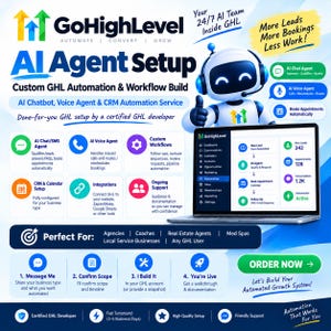 GoHighLevel AI Agent Setup | Custom GHL Automation & Workflow Build | AI Chatbot
