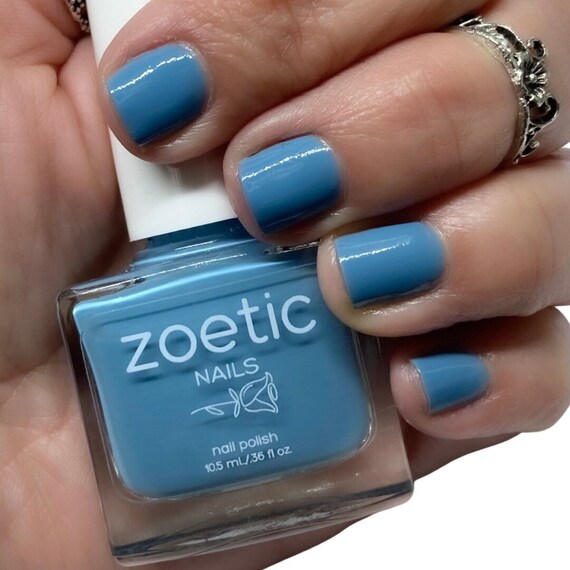 Denim Blue Nail Polish / Light Blue Nail Polish / Neutral Blue - Etsy Denim Blue Nail Polish / Light Blue Nail Polish / Neutral Blue - Etsy