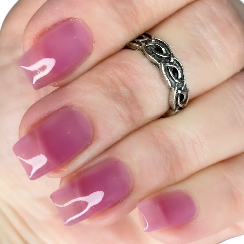 Sheer Purple Nail Polish / Purple Jelly Nail Polish / Clean - Etsy