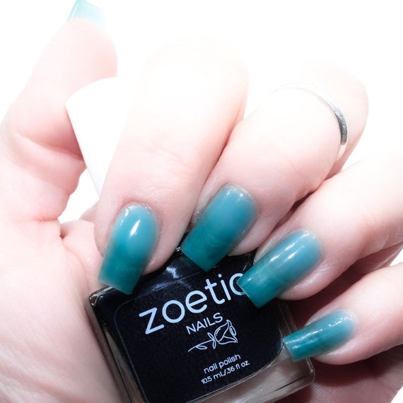 Blue green nail polish new arrivals